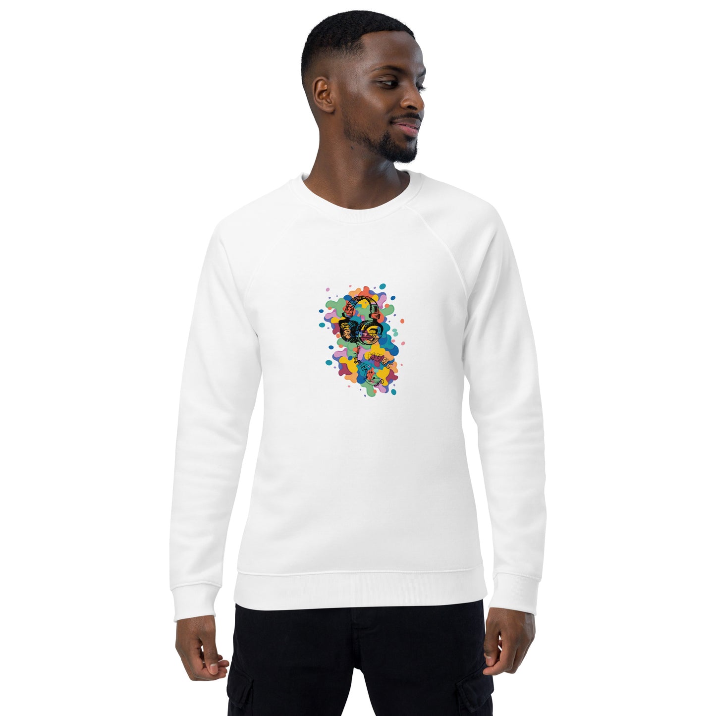 Unisex organic sweatshirt/Music-Colors
