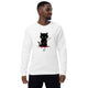 Unisex organic sweatshirt/Cat-Holding-Knife - Enet Images