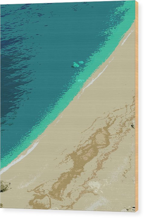 Meer und Sand - Holzdruck