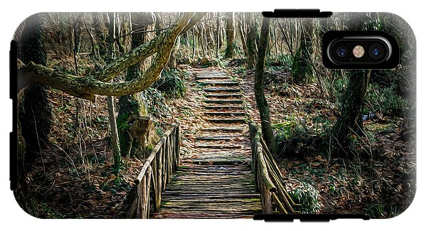 Wooden Path In The Forest - Phone Case