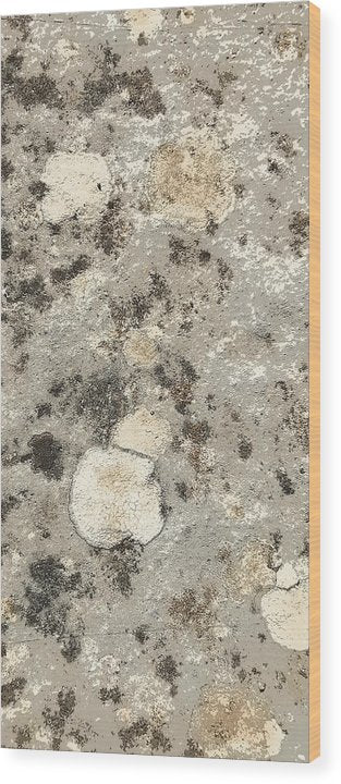 Abstract Pattern On Stone-Oil Effect - Wood Print
