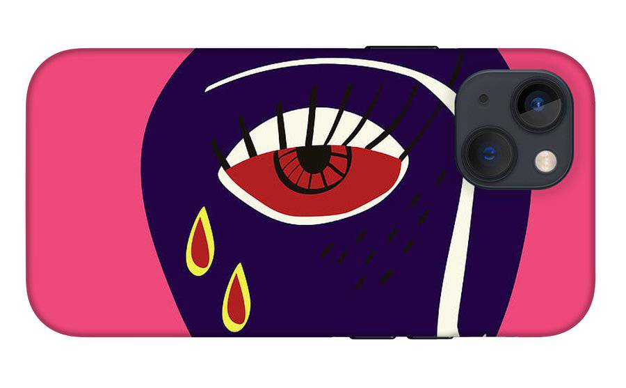 Abstract sad face - Phone Case - Enet Images