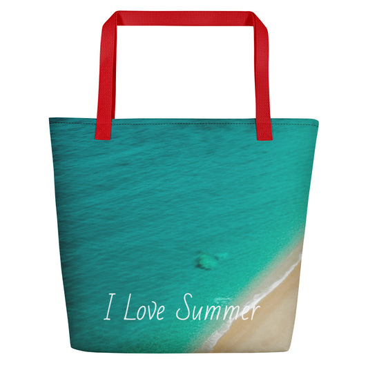 Τσάντα παραλίας/Λατρεύω το καλοκαίρι