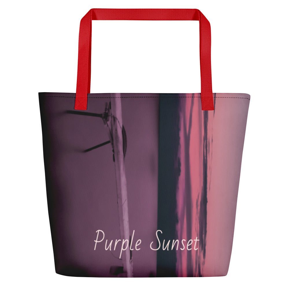 Beach Bag/Purple Sunset