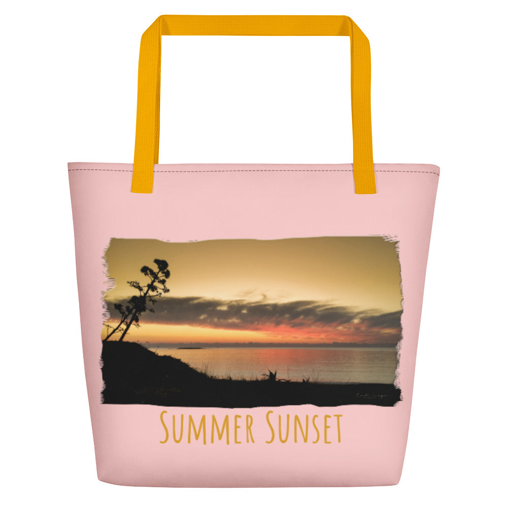 Τσάντα παραλίας/Καλοκαιρινό ηλιοβασίλεμα