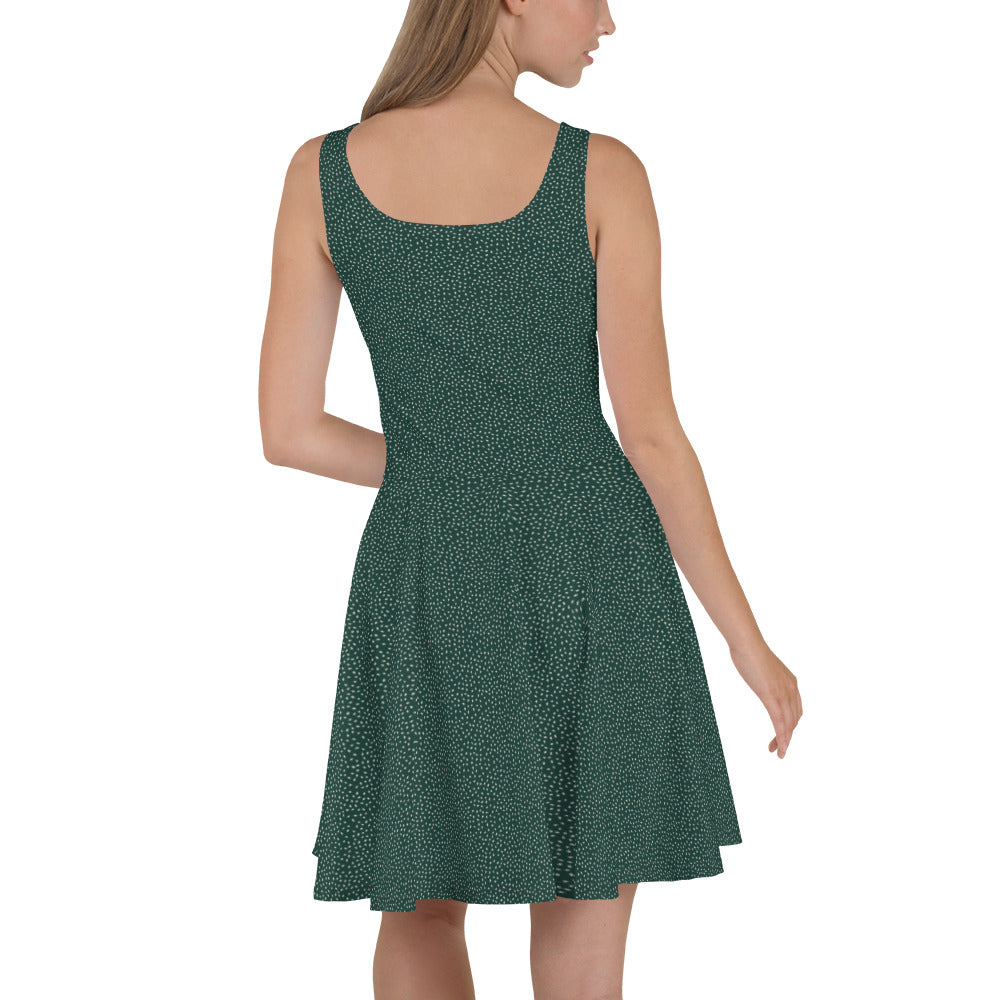 Φόρεμα σε όλο το τύπωμα/Φύλλα-Πράσινο