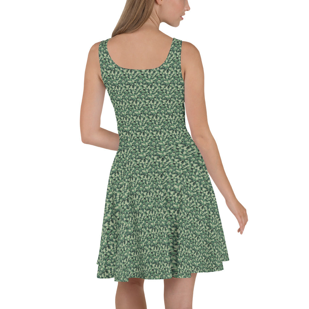 All Over Print Dress/Camouflage-Green