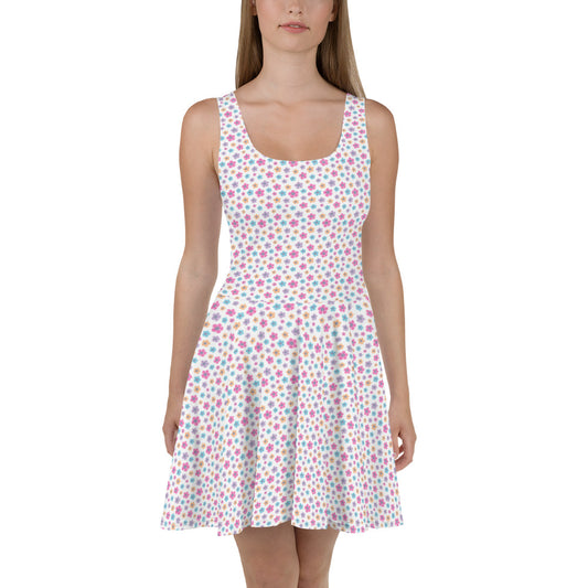 All Over Print Dress/Pastel-Flowers