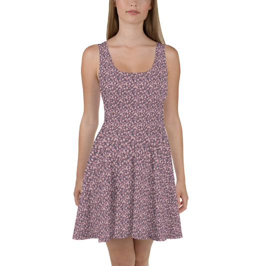 All Over Print Dress/Camouflage-Purple
