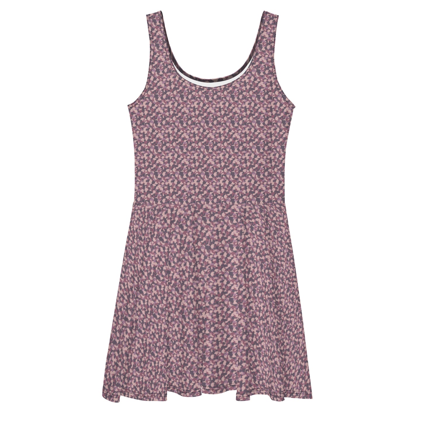 All Over Print Dress/Camouflage-Purple