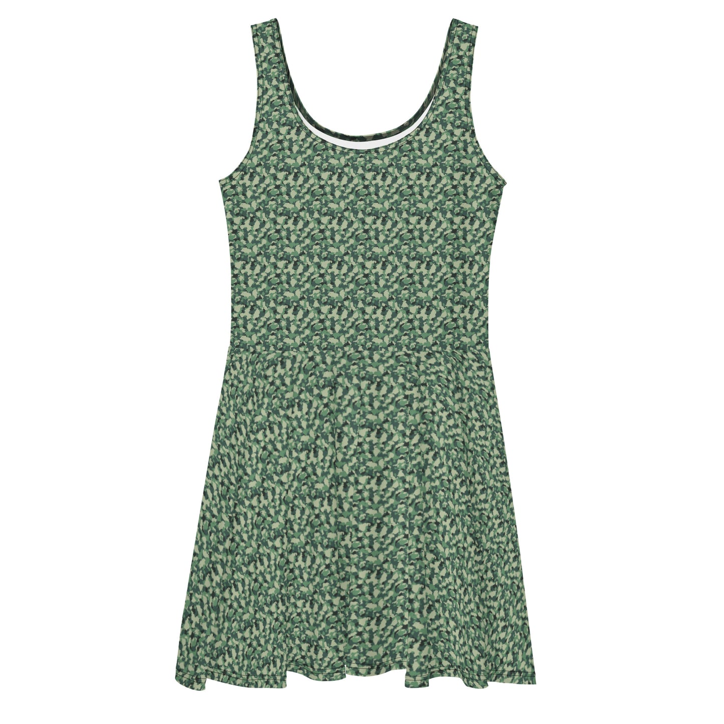 All Over Print Dress/Camouflage-Green