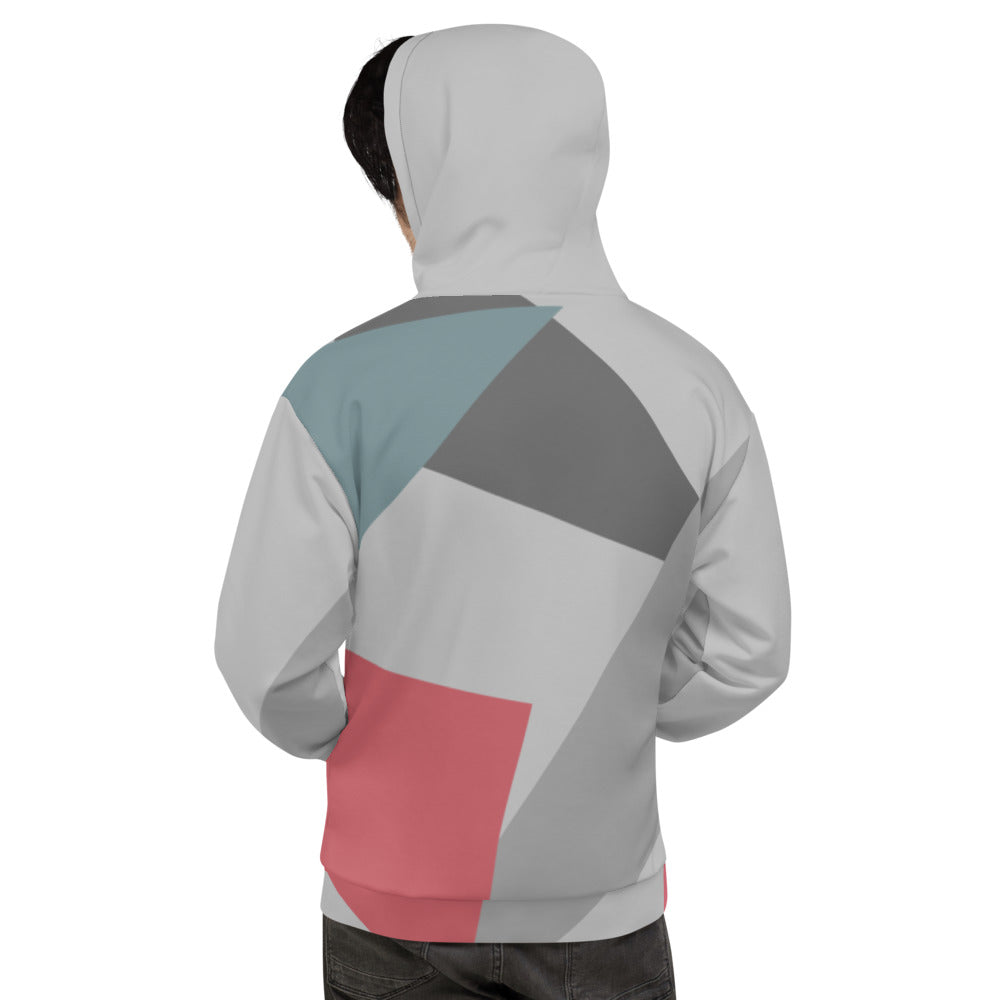 All-Over-Print Unisex Hoodie/Farben in Form