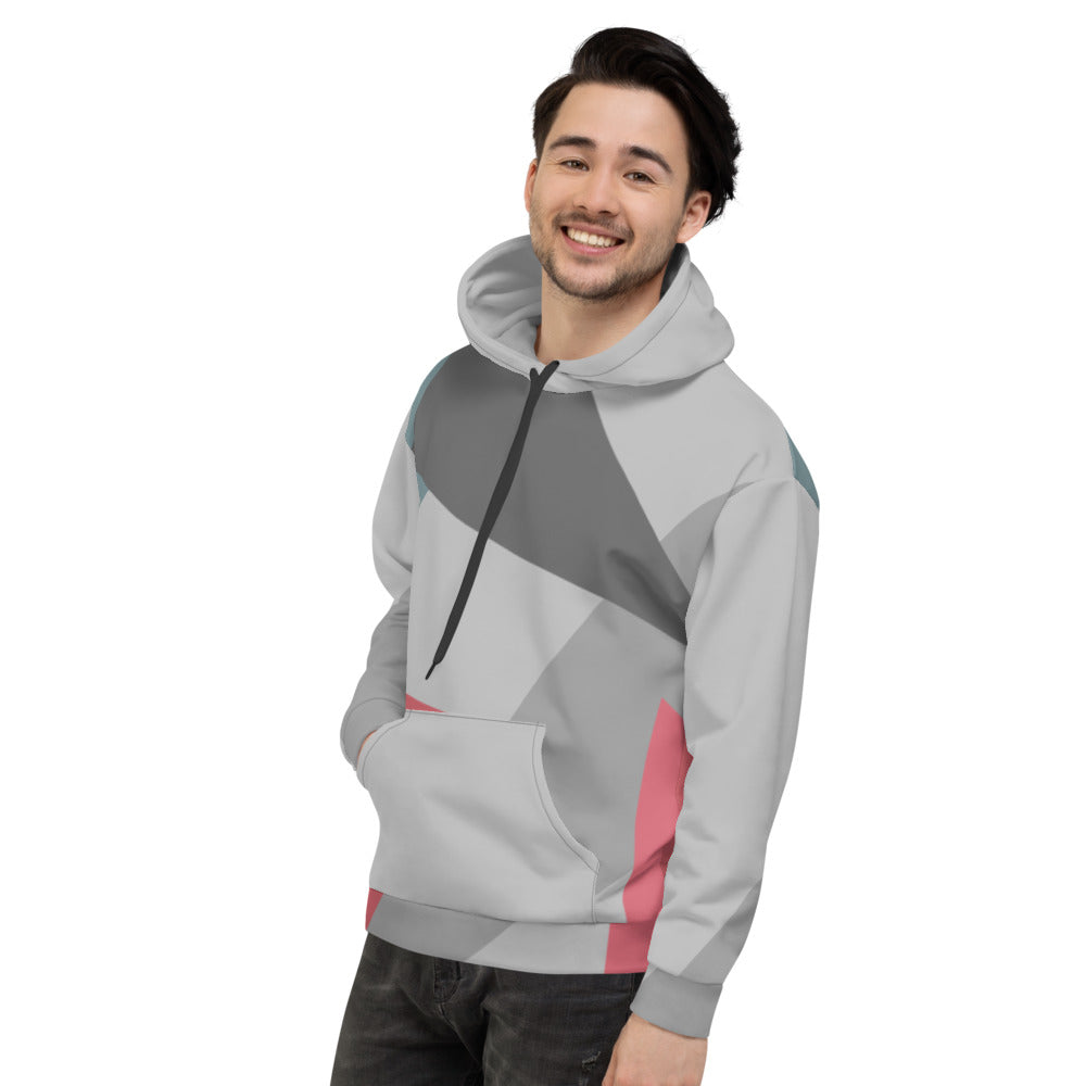 All-Over-Print Unisex Hoodie/Farben in Form