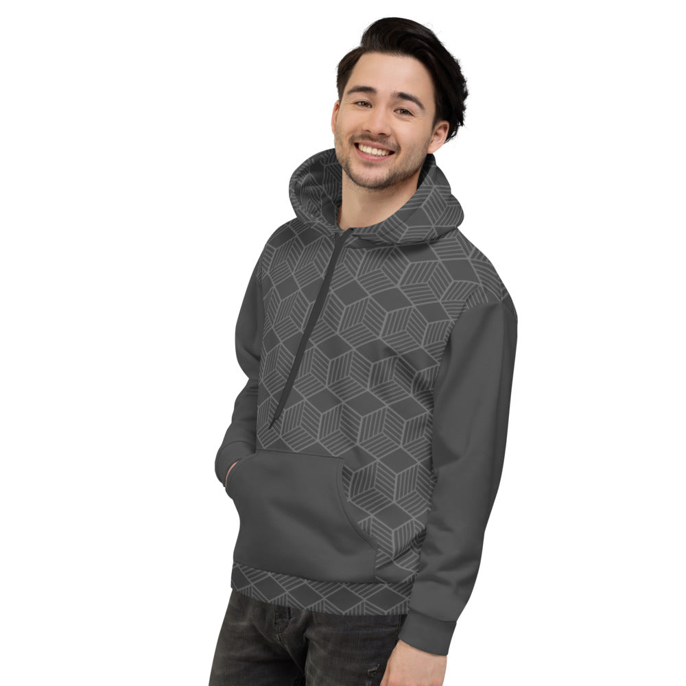 All-Over Print Unisex Hoodie/Cubic