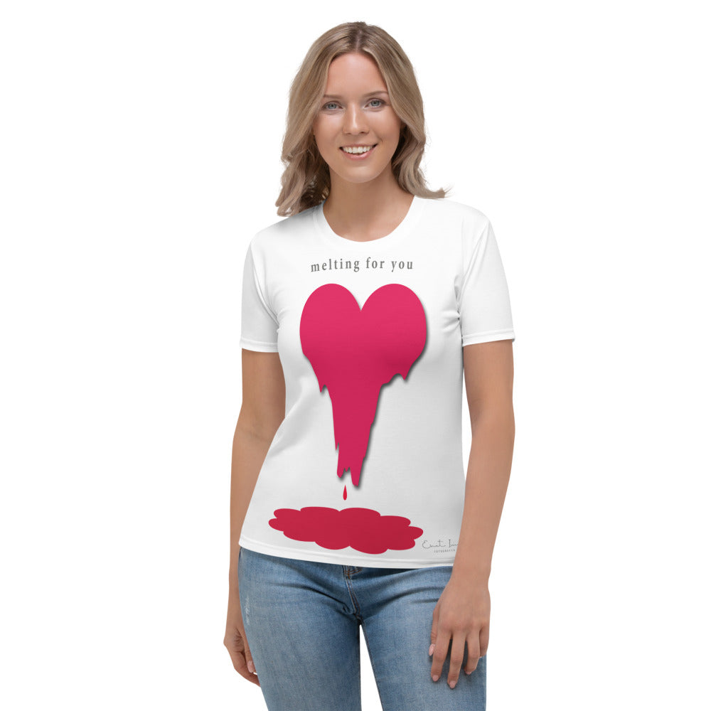 Women's T-shirt/Melting Heart
