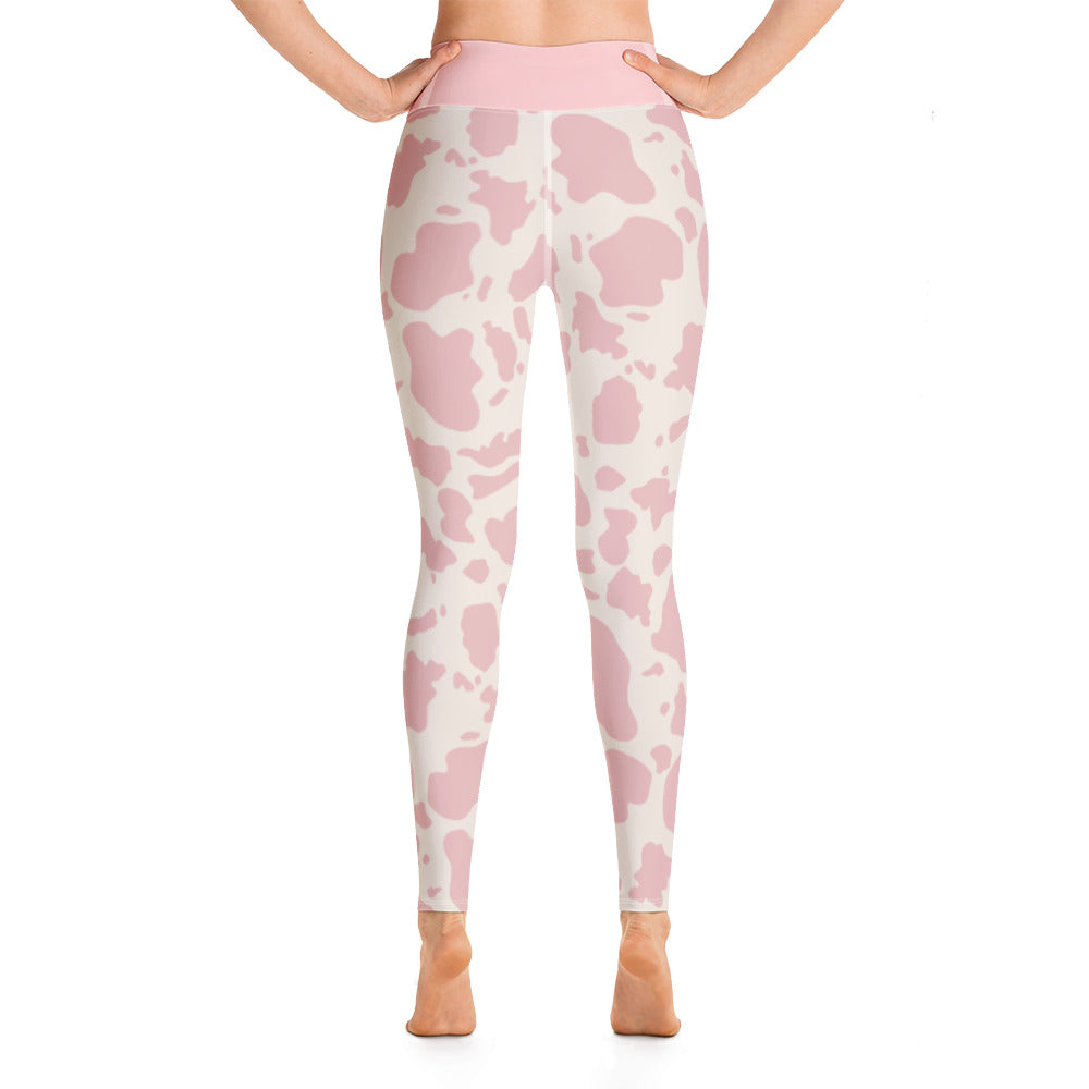 Yoga Leggings/Cow Pink