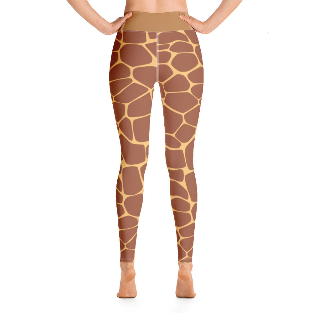 Yoga Leggings/Giraffe Dunkelbraun