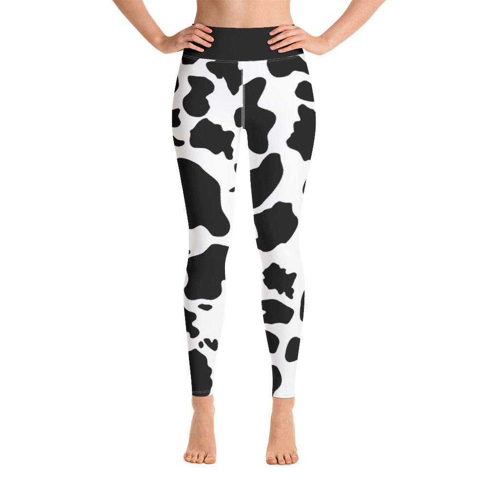 Yoga Leggings/Cow Pattern