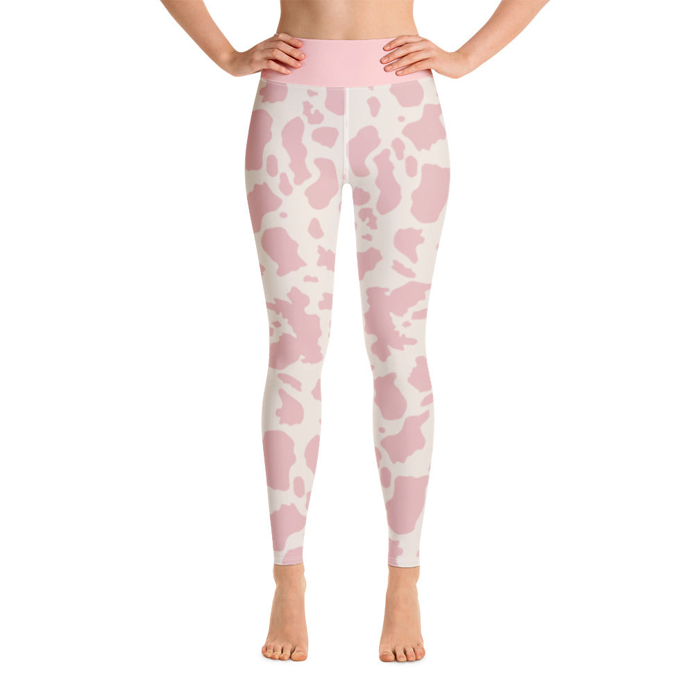 Yoga Leggings/Cow Pink