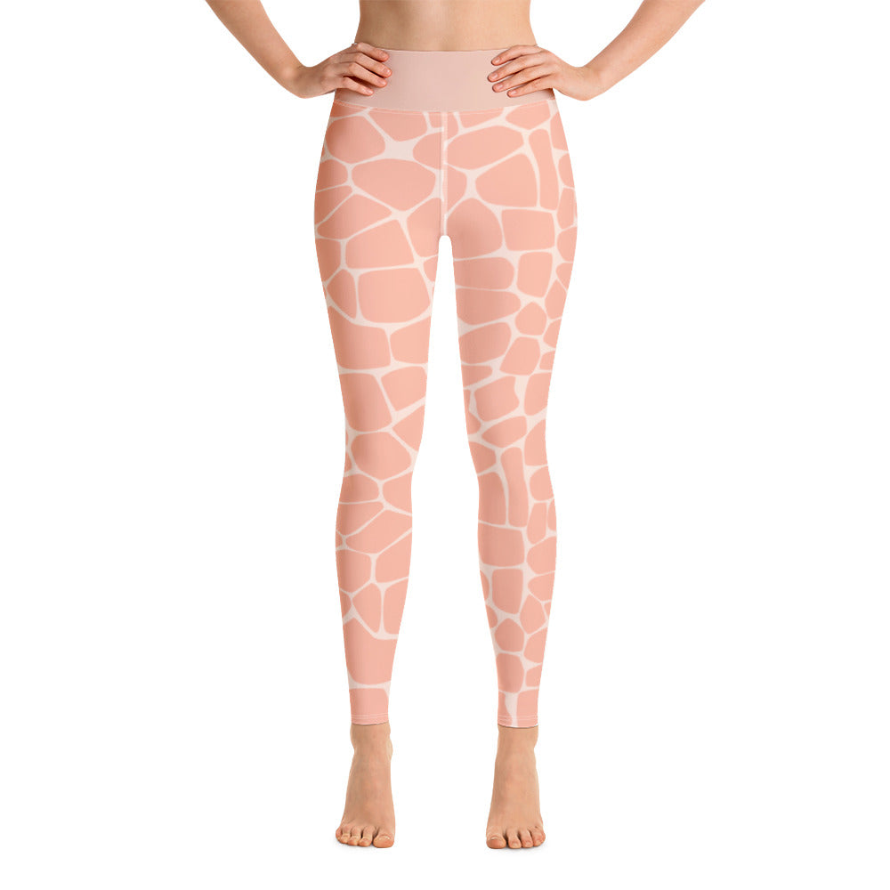 Yoga Leggings/Giraffe Pink