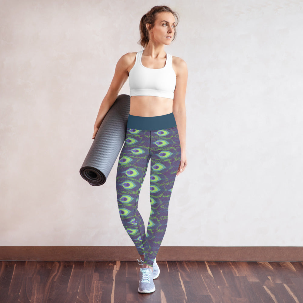 Yoga Leggings/Pfau Lila