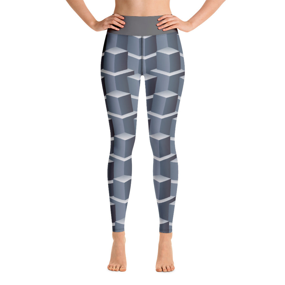 Yoga Leggings/3D Shapes 5