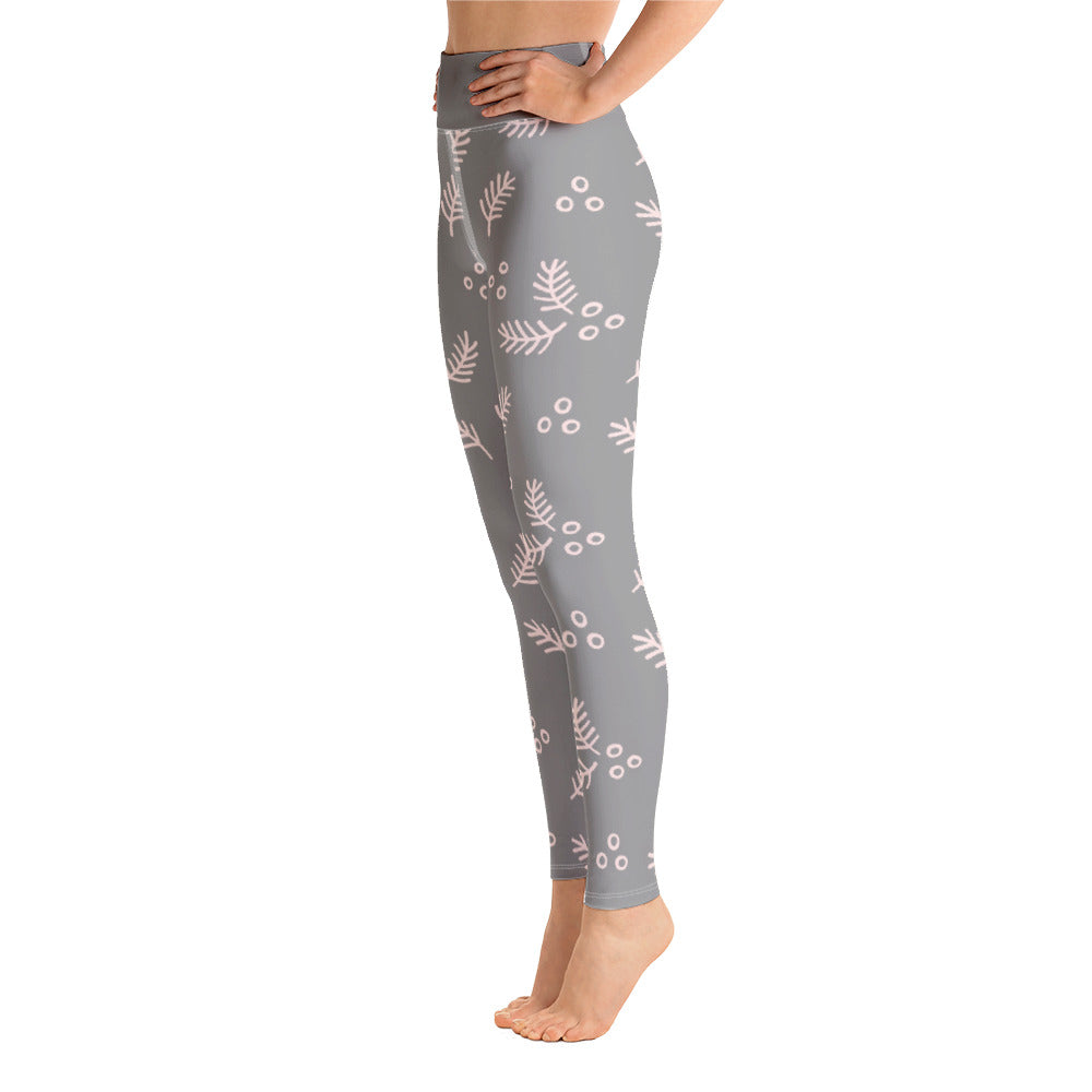 Yoga Leggings/Holiday Grey Pink