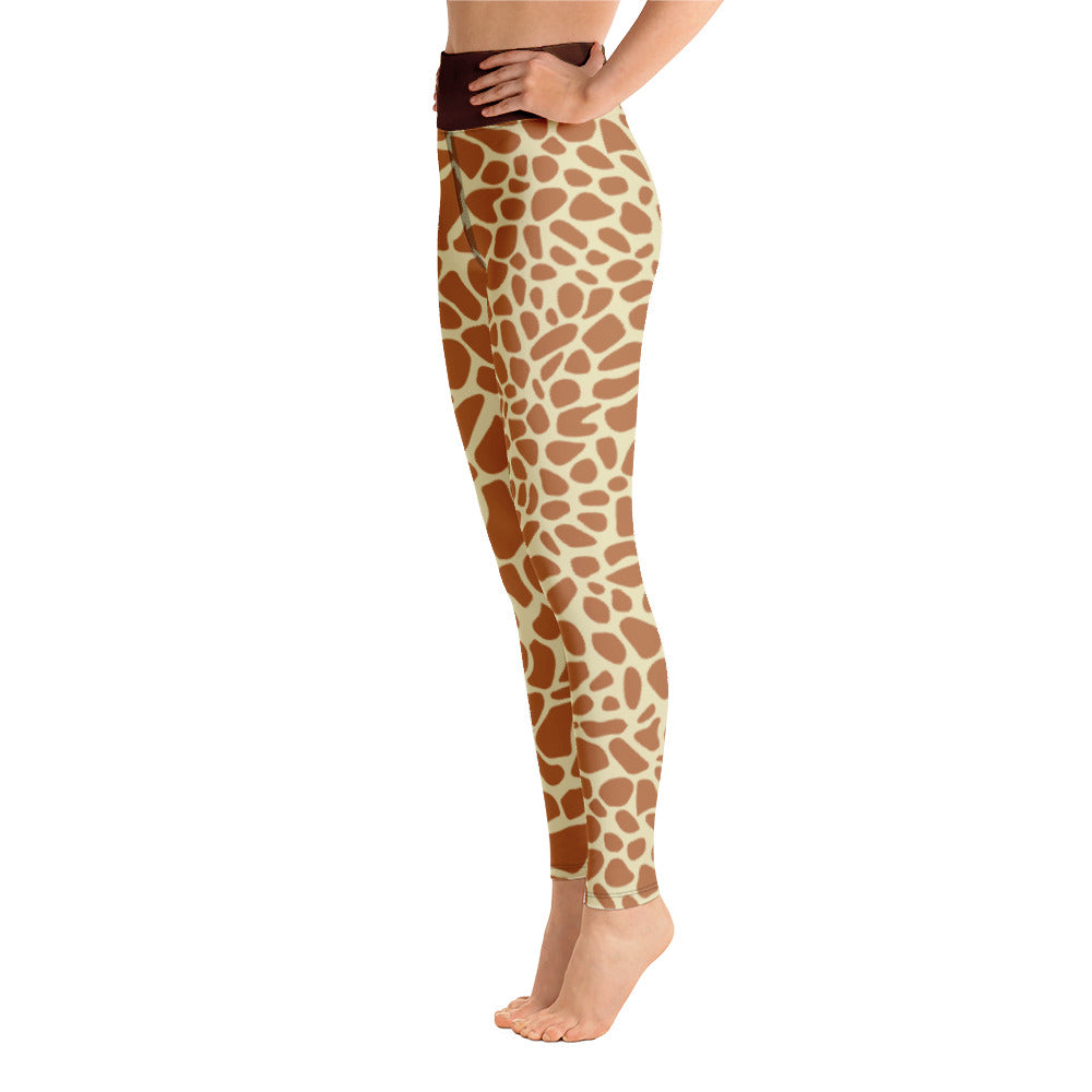 Yoga Leggings/Giraffe Braun