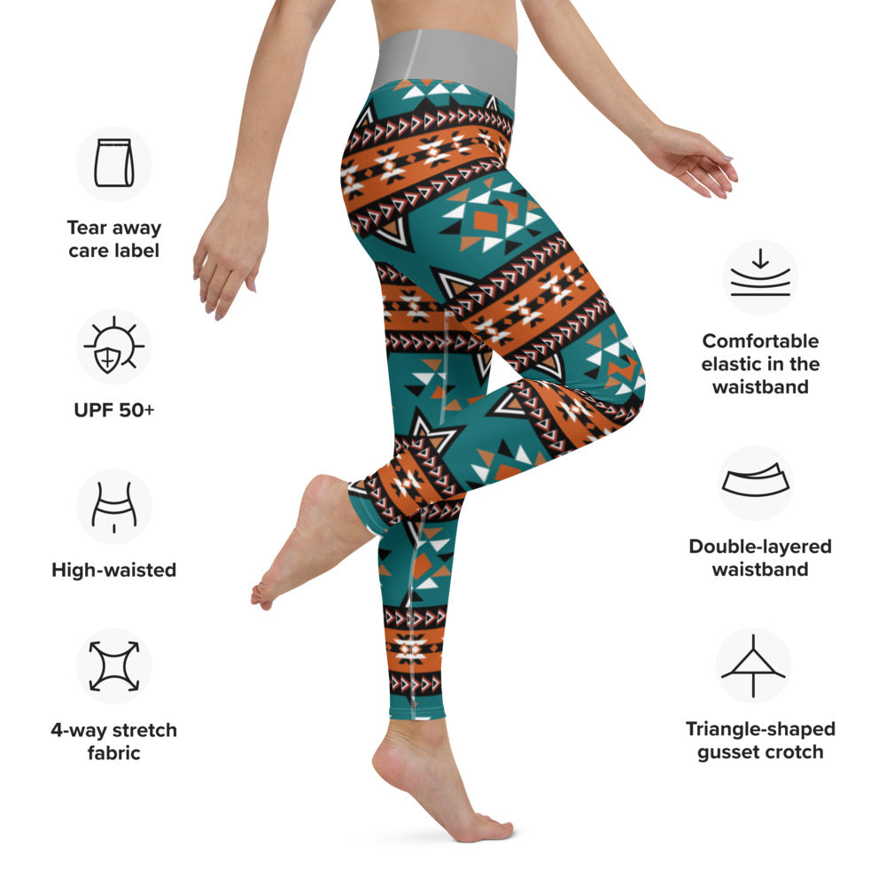 Yoga Leggings/Aztekenmuster