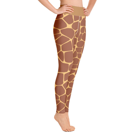 Yoga Leggings/Giraffe Dunkelbraun