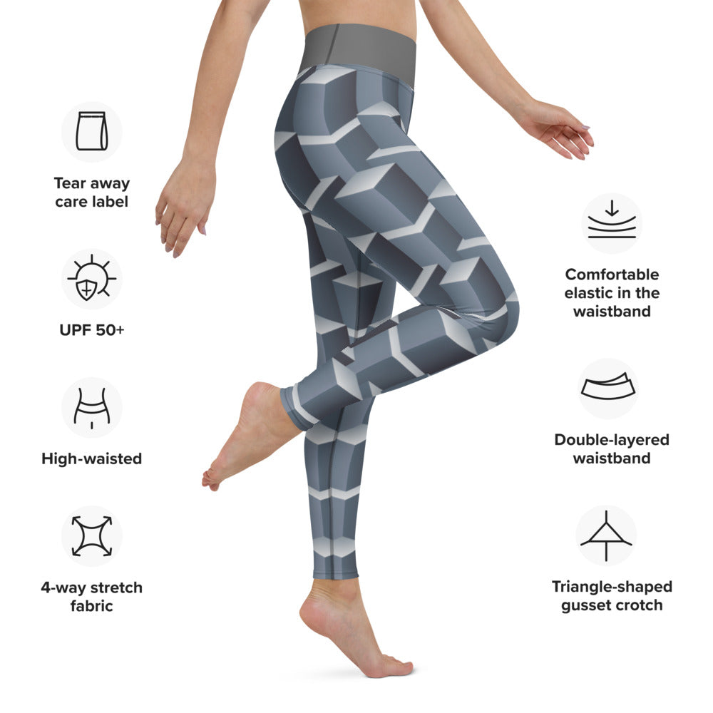 Yoga Leggings/3D Shapes 5