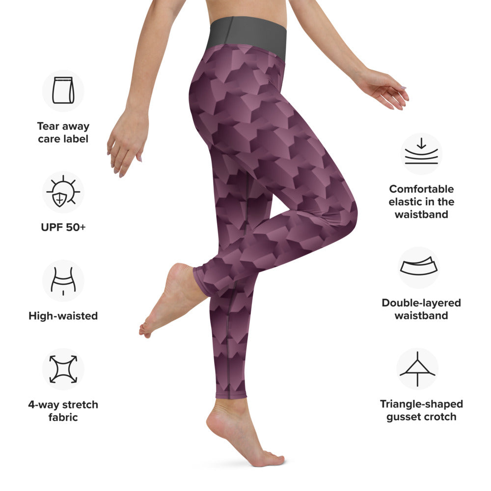 Yoga Leggings/3D Shapes 7