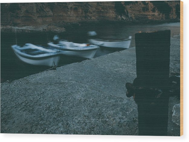 Boats In Motion - Wood Print