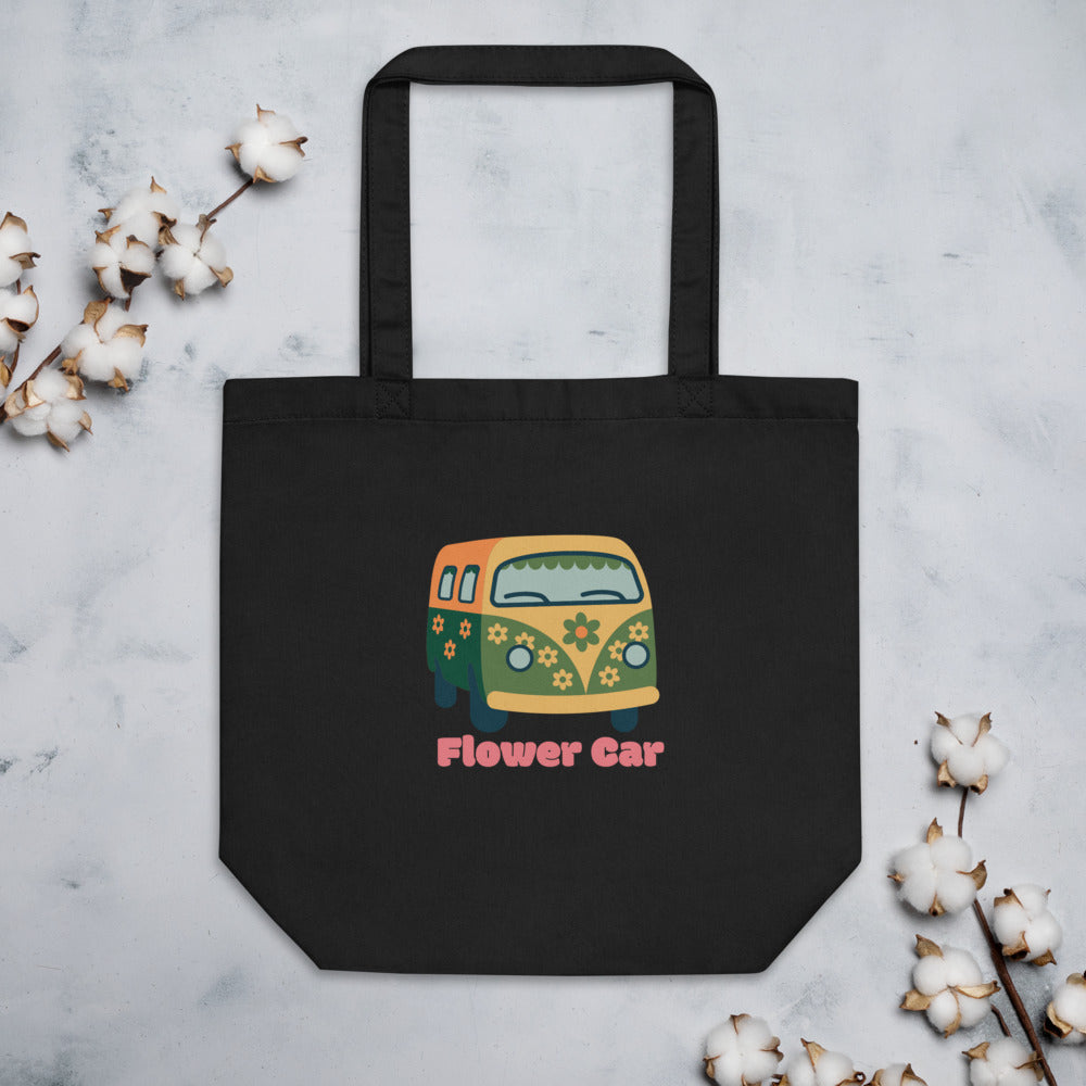 Eco Tote Bag/Flower Car/Personalized