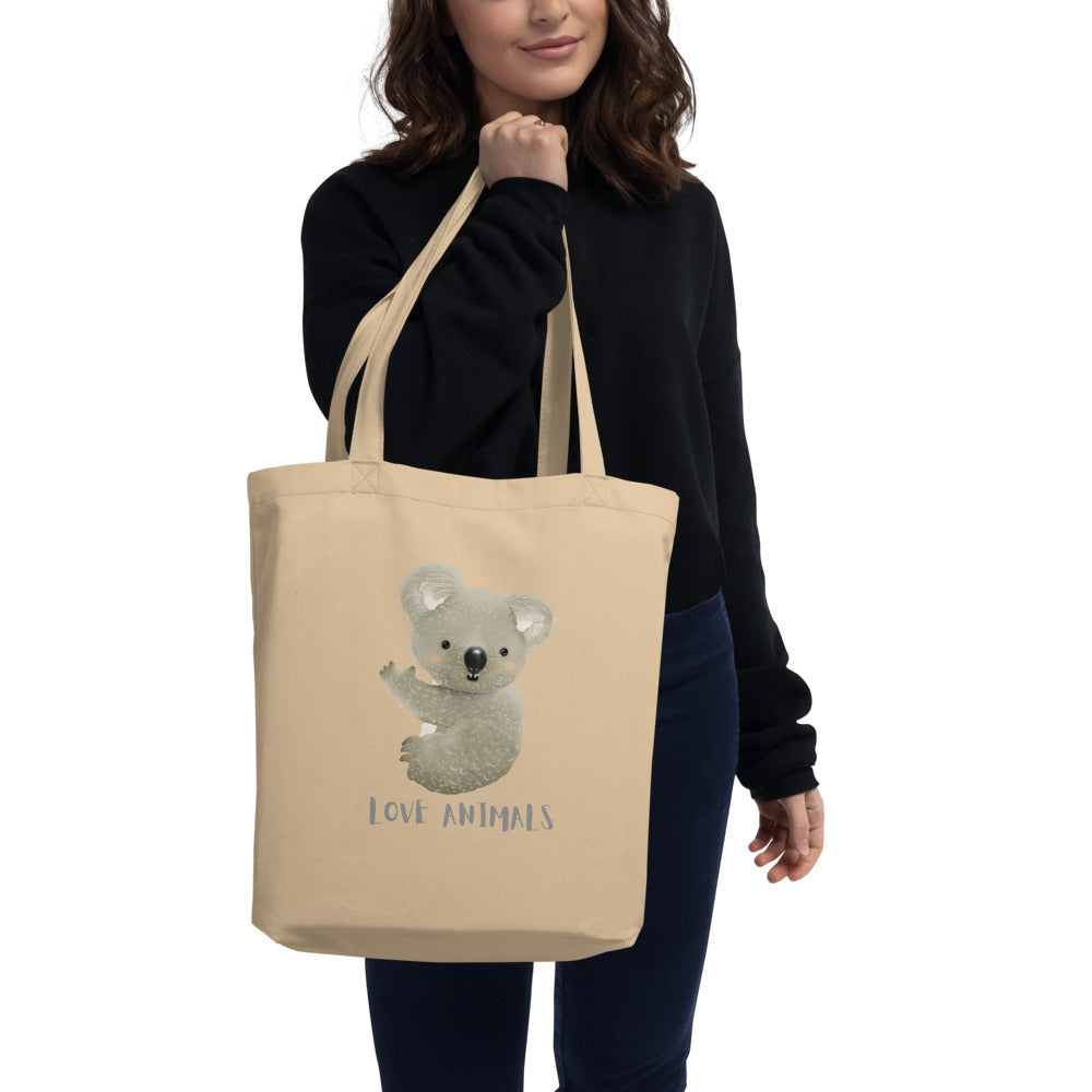 Eco Tote Bag/Love Animals Koala