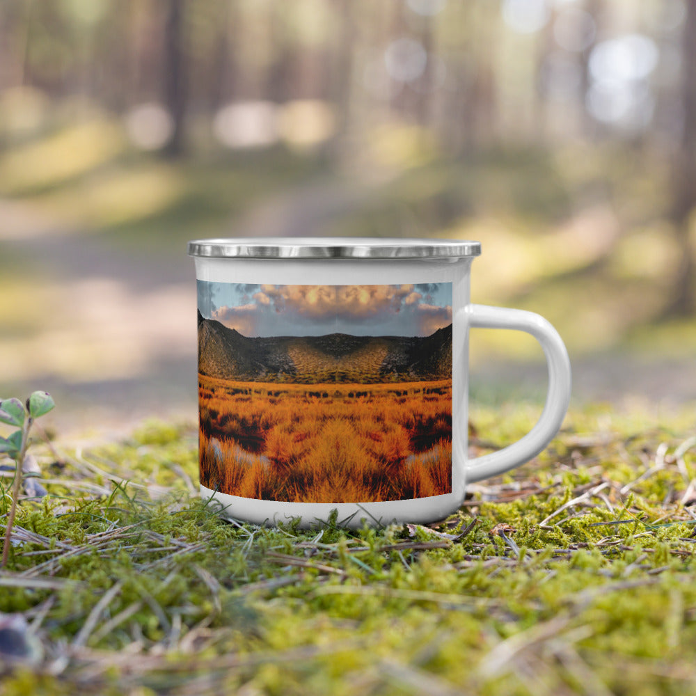 Enamel Mug/western landscape