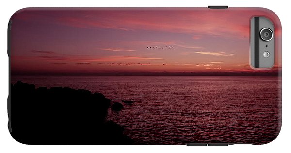 Flock Of Birds Against The Sunset - Phone Case - Enet Images