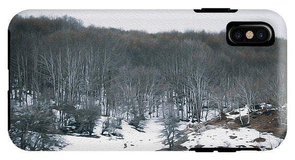 Forest Trees In Winter  - Phone Case - Enet Images