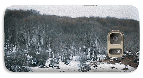 Forest Trees In Winter  - Phone Case