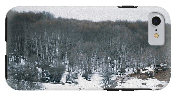 Forest Trees In Winter  - Phone Case - Enet Images