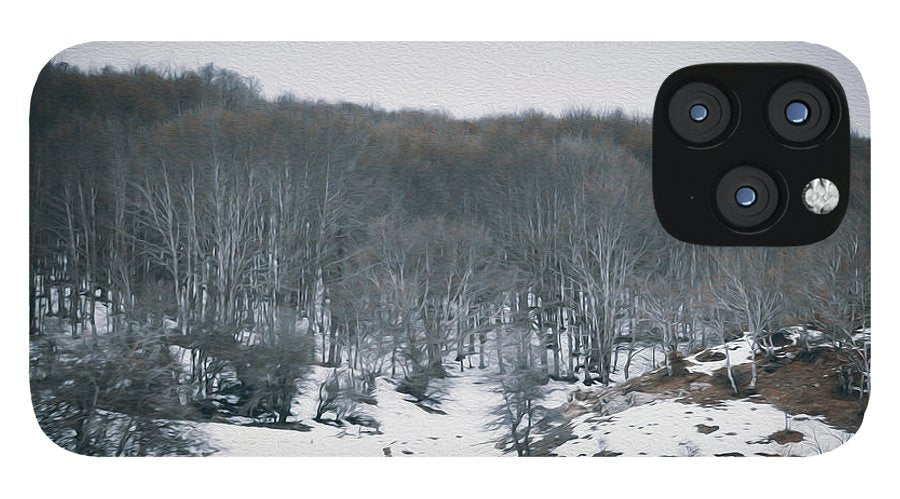 Forest Trees In Winter  - Phone Case - Enet Images