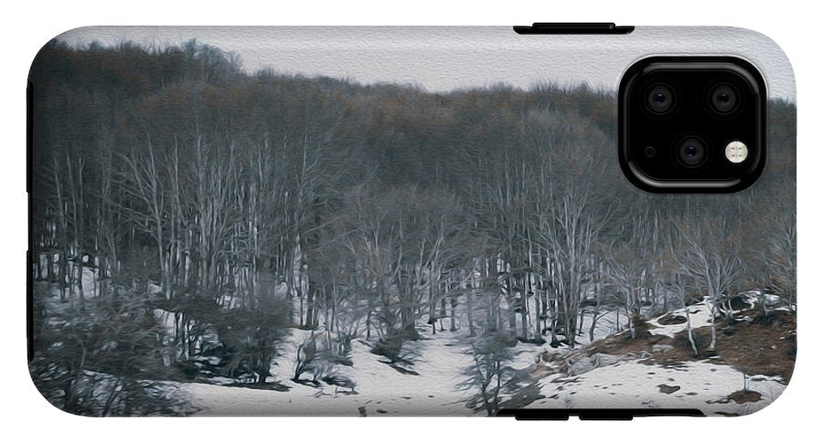 Forest Trees In Winter  - Phone Case - Enet Images