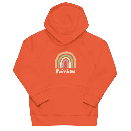Παιδικό οικολογικό hoodie/Rainbow