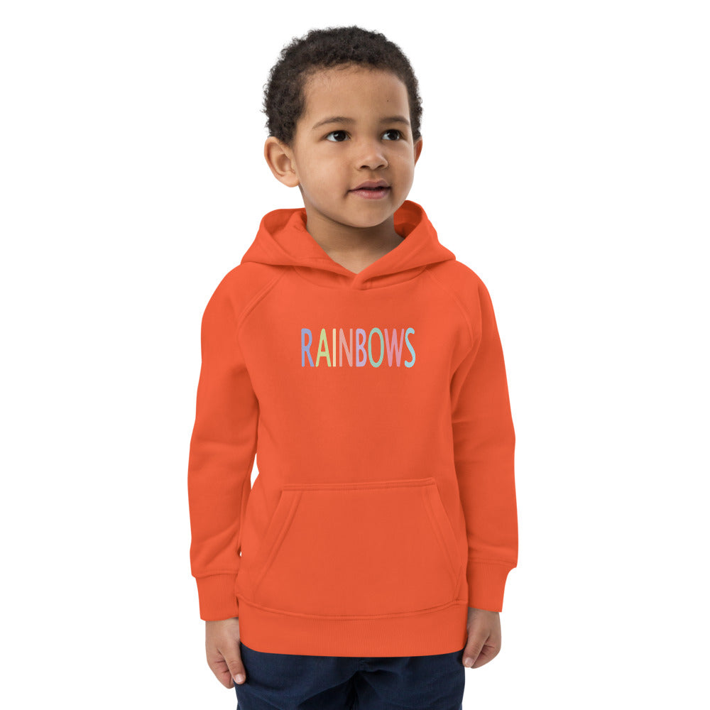 Kids eco hoodie/Rainbows