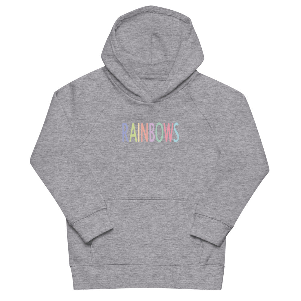 Kids eco hoodie/Rainbows