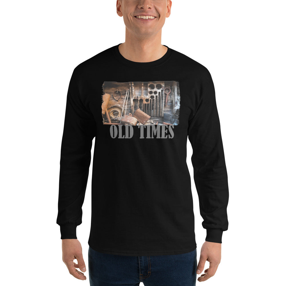 Men’s Long Sleeve Shirt/Old Times/Personalized
