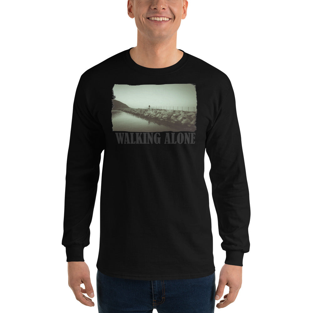 Ανδρικό μακρυμάνικο πουκάμισο/Walking Alone/Personalized