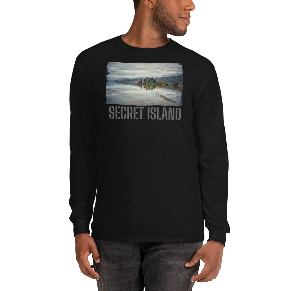 Men’s Long Sleeve Shirt/Secret Island/Personalised