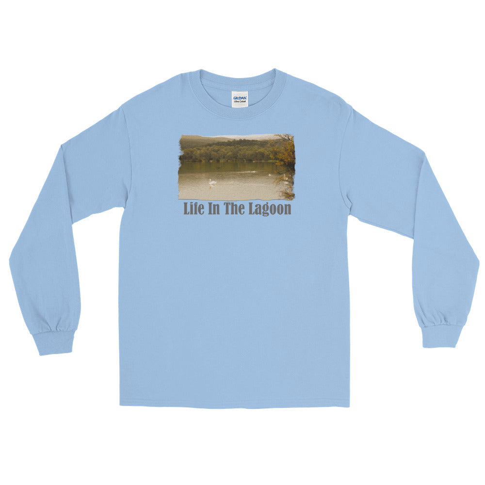 Ανδρικό μακρυμάνικο πουκάμισο/Life In The Lagoon/Personalized