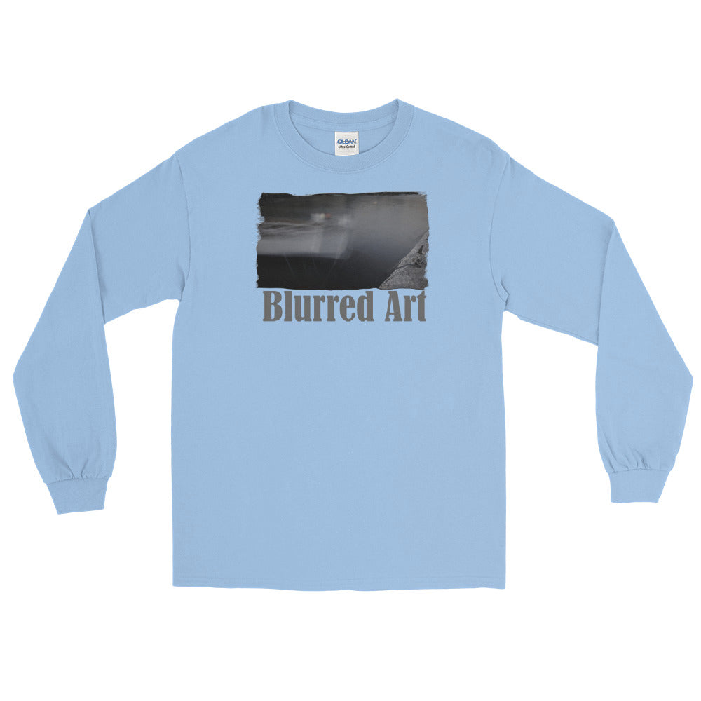 Men’s Long Sleeve Shirt/Blurred Art/Personalized